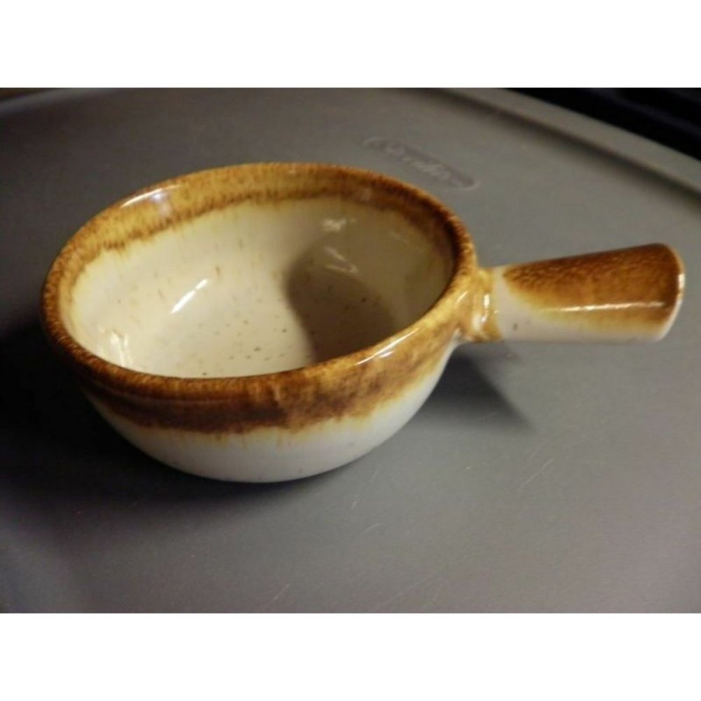 McCoy 1412 Handled Bowl 5" Diam nelson graystone